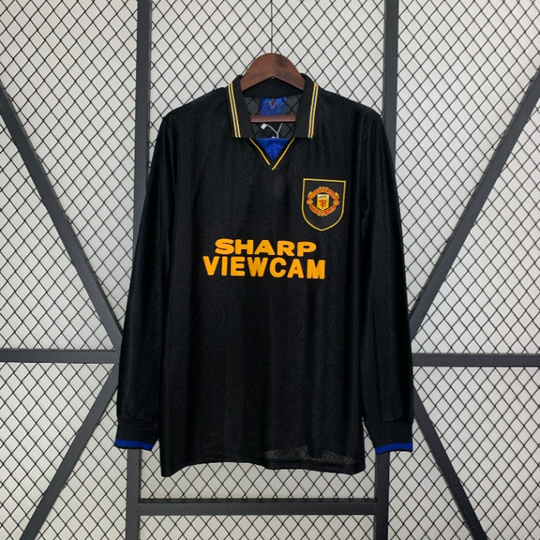 Manchester United 1994 - 1995 Bortatröja långärmad