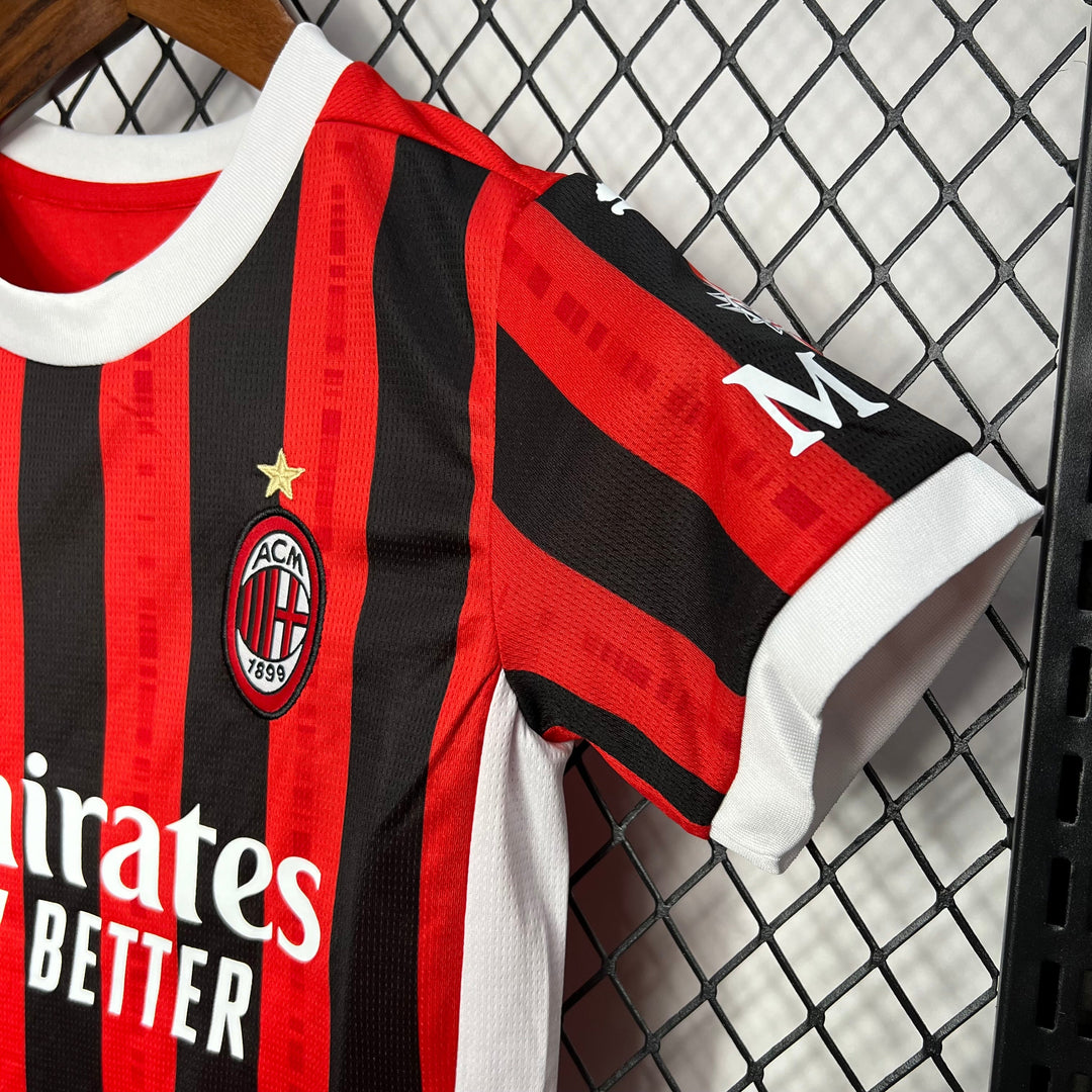 AC Milan 2024 - 2025 Hemmatröja för barn